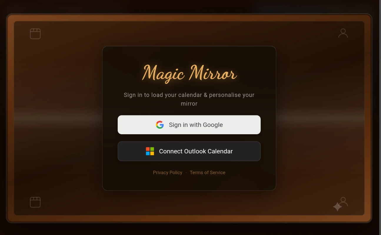 Magic Mirror Dashboard